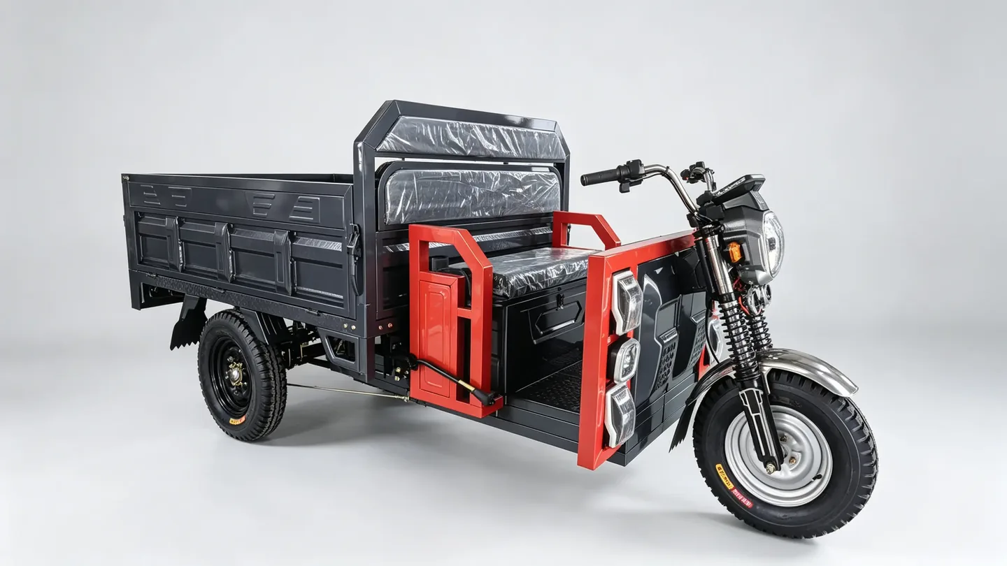 T1800-N standard cargo tricycle, left front view